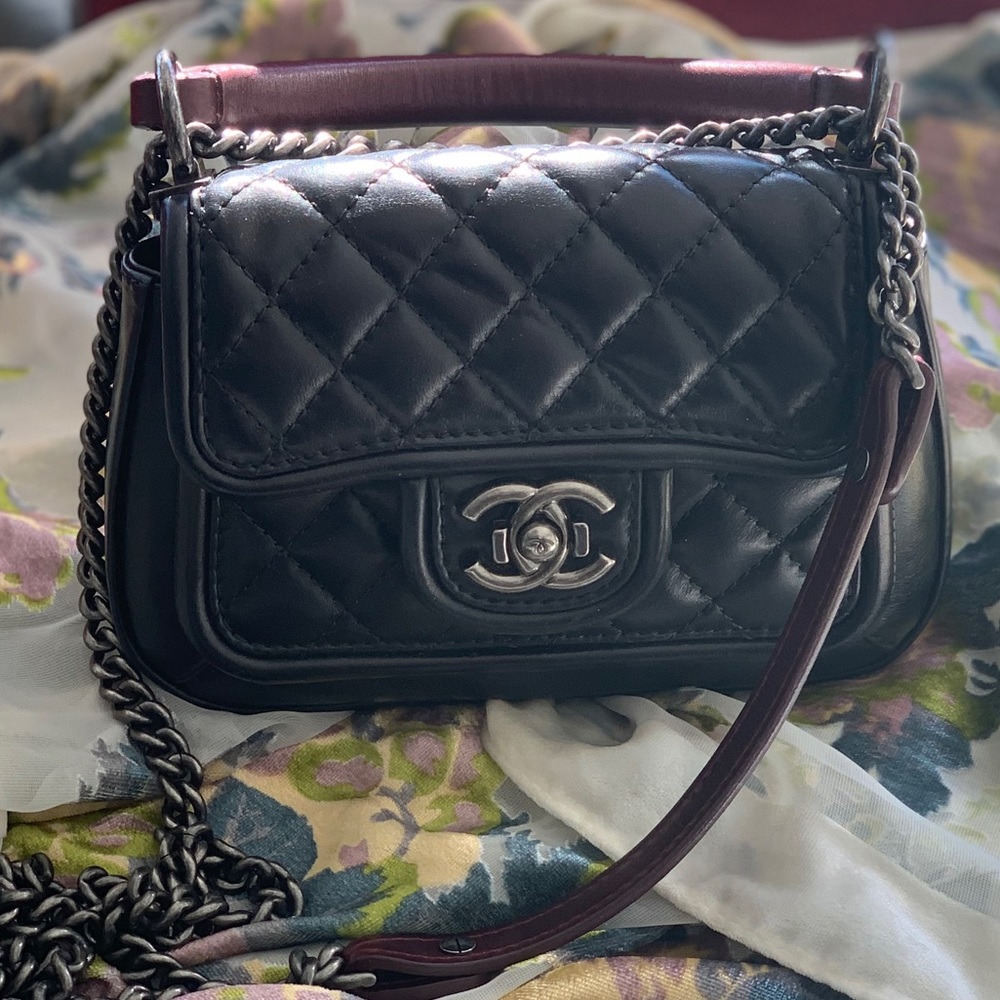 Chanel Small Top Handle Flap Bag